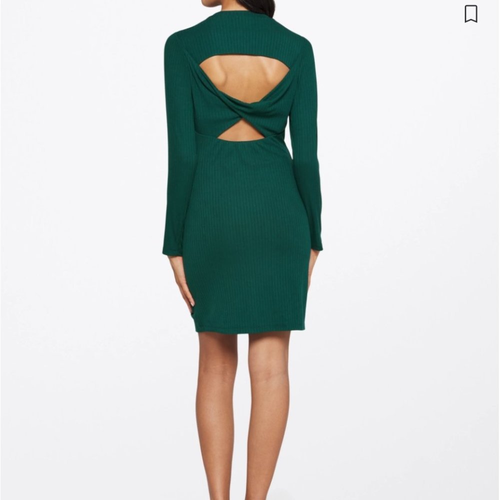 HEATHERLY Adika Fitted Knit Back Detail Dress